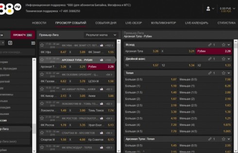 БК 888.ru – Обзор букмекерской конторы 888 Ru